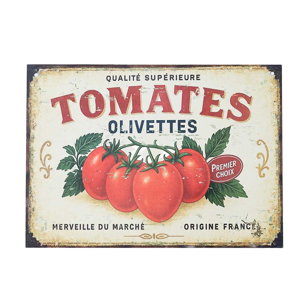 Cartel Chapa Tomates - imagen del producto
